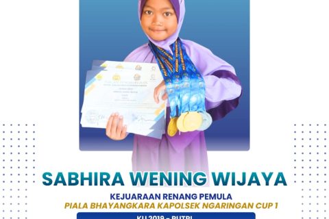 Sabhira Wening Wijaya Meraih Banyak Piala dalam Bhayangkara Polsek Ngaringan Cup